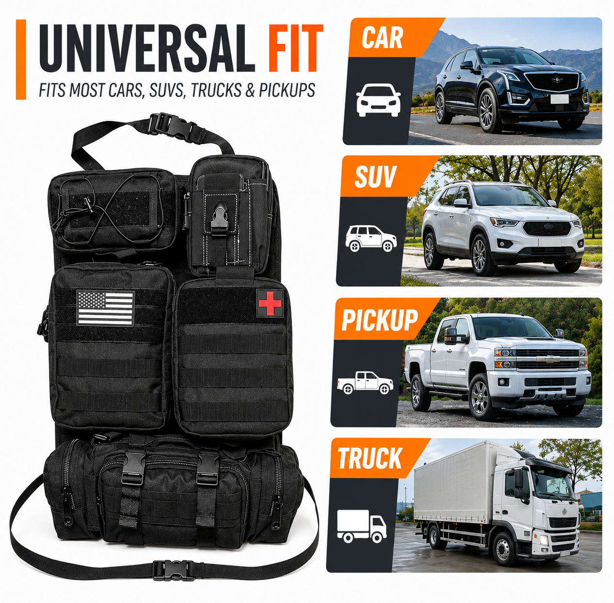 Anchor Cores™ Rear Seat Tactical Storage