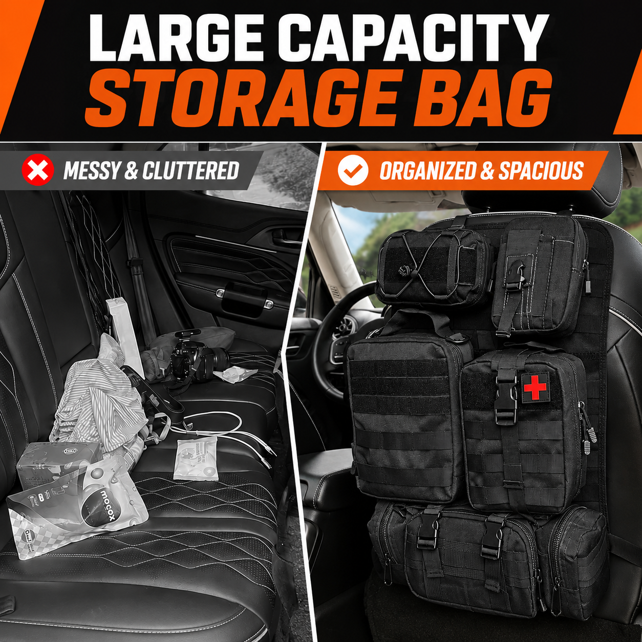 Anchor Cores™ Rear Seat Tactical Storage