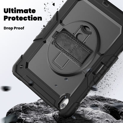 Suitable for iPad Air13 protective case, shoulder strap, hand strap, Air11 color blocking silicone, PC bracket, anti drop M3 three proof shell