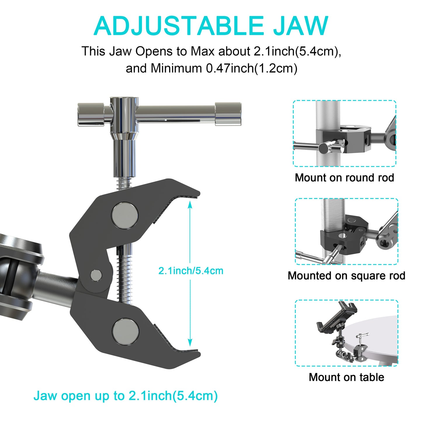 Anchor Cores™ Metal Car A-Pillar Tablet  Holder